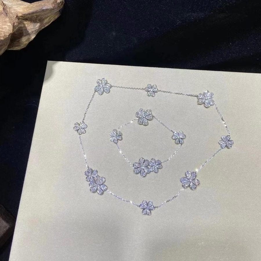 [OAKJURI Jewelry]FRIVOLE SILVER 5 FLOWERS BRACELET