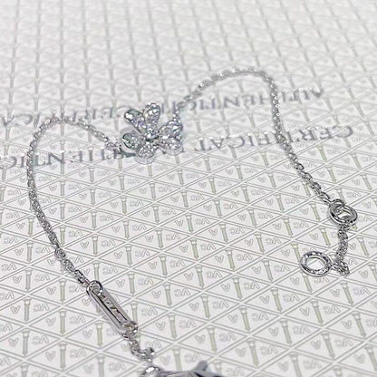 [OAKJURI Jewelry]FRIVOLE SILVER FLOWER DIAMOND BRACELET