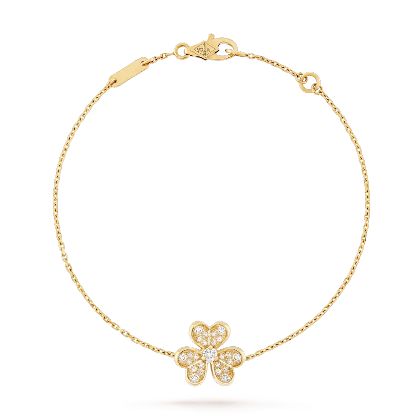 [OAKJURI Jewelry]FRIVOLE GOLD FLOWER DIAMOND BRACELET