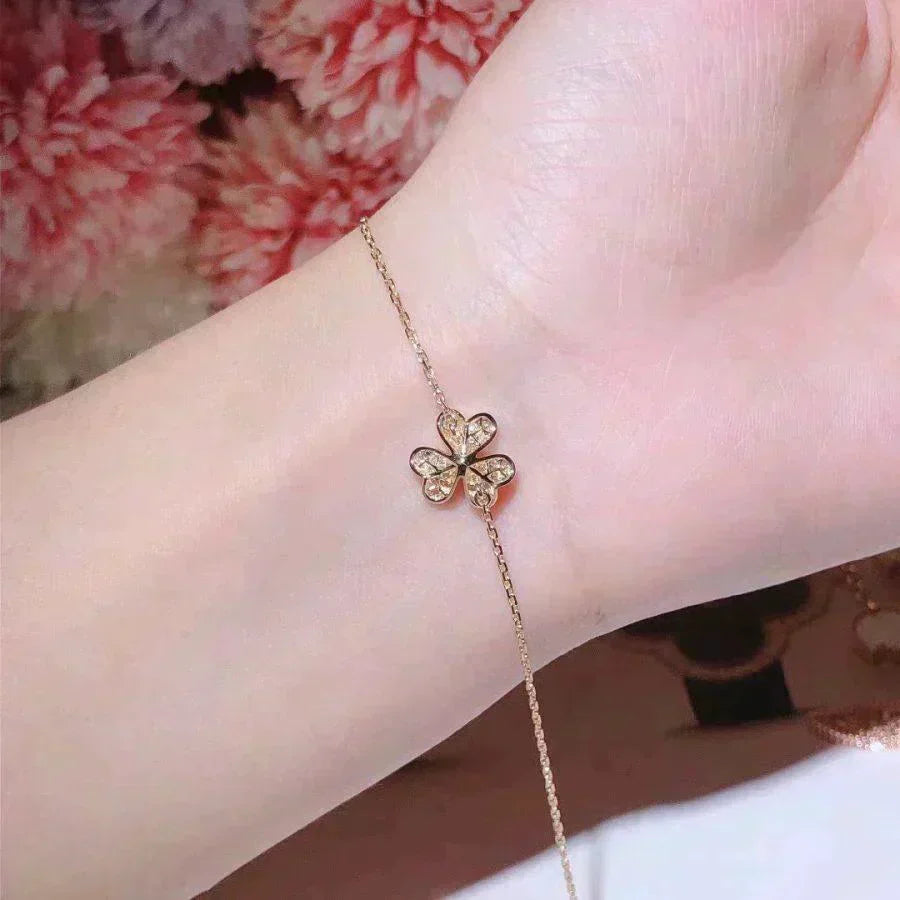 [OAKJURI Jewelry]FRIVOLE GOLD FLOWER DIAMOND BRACELET