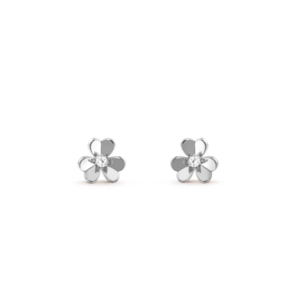 [OAKJURI Jewelry]FRIVOLE MINI SILVER FLOWER EARRINGS