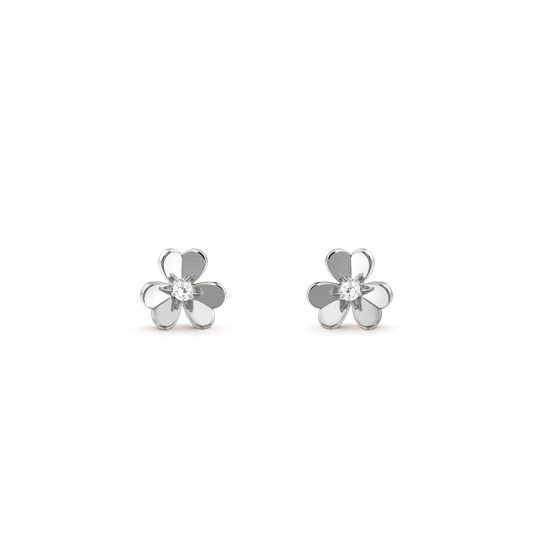 [OAKJURI Jewelry]FRIVOLE MINI SILVER FLOWER EARRINGS