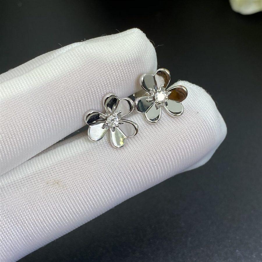 [OAKJURI Jewelry]FRIVOLE MINI SILVER FLOWER EARRINGS