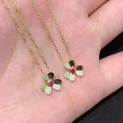 [OAKJURI Jewelry]FRIVOLE GOLD FLOWER NECKLACE