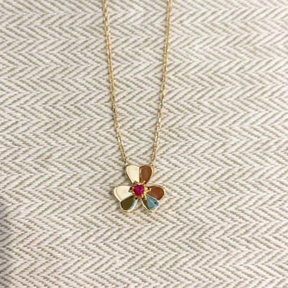 [OAKJURI Jewelry]FRIVOLE GOLD FLOWER NECKLACE