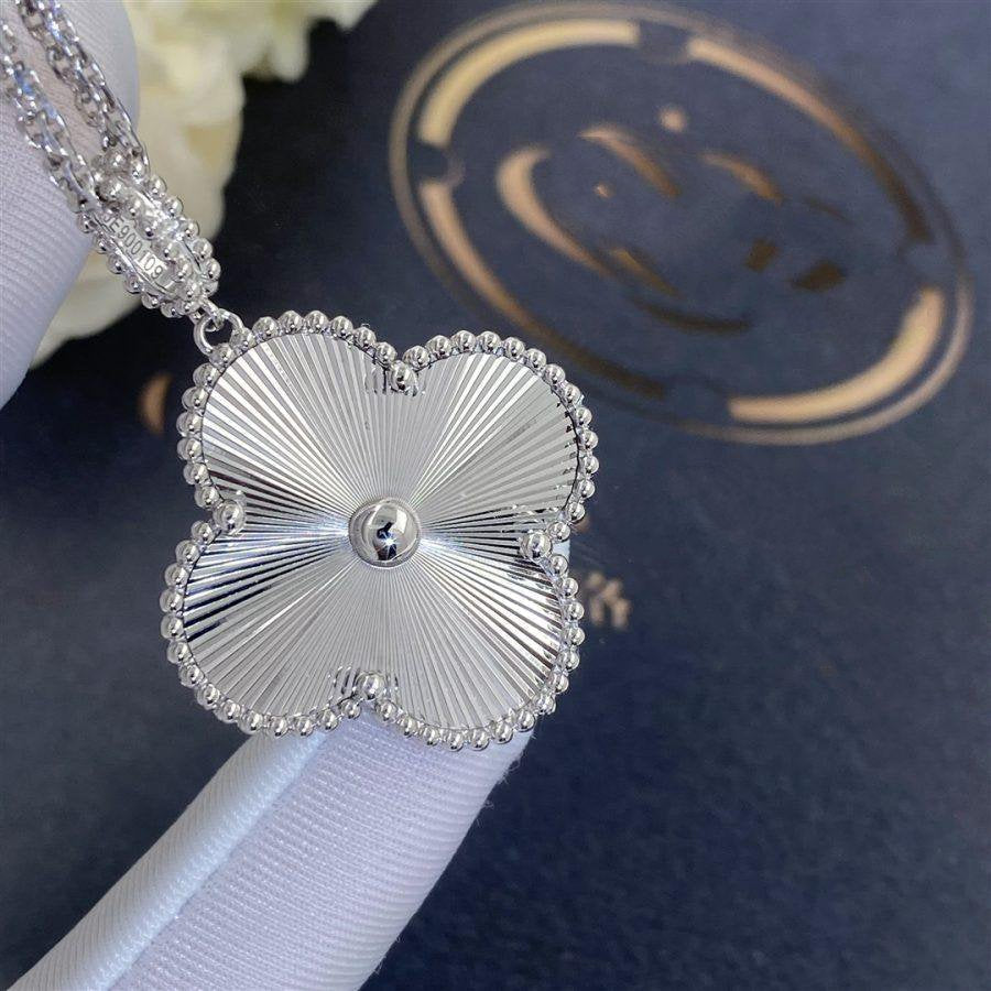 [OAKJURI Jewelry]CLOVER 25MM SILVER BIG CLOVER NECKLACE