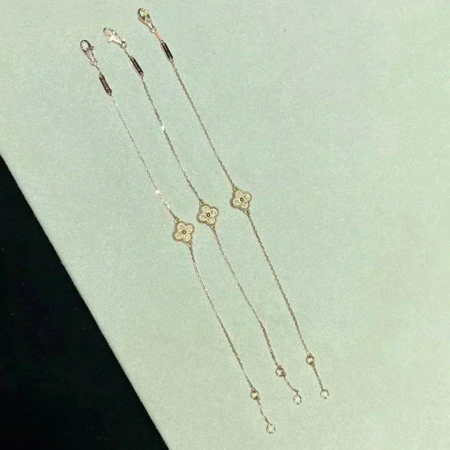 [OAKJURI Jewelry]CLOVER SINGLE FLOWER BRACELET