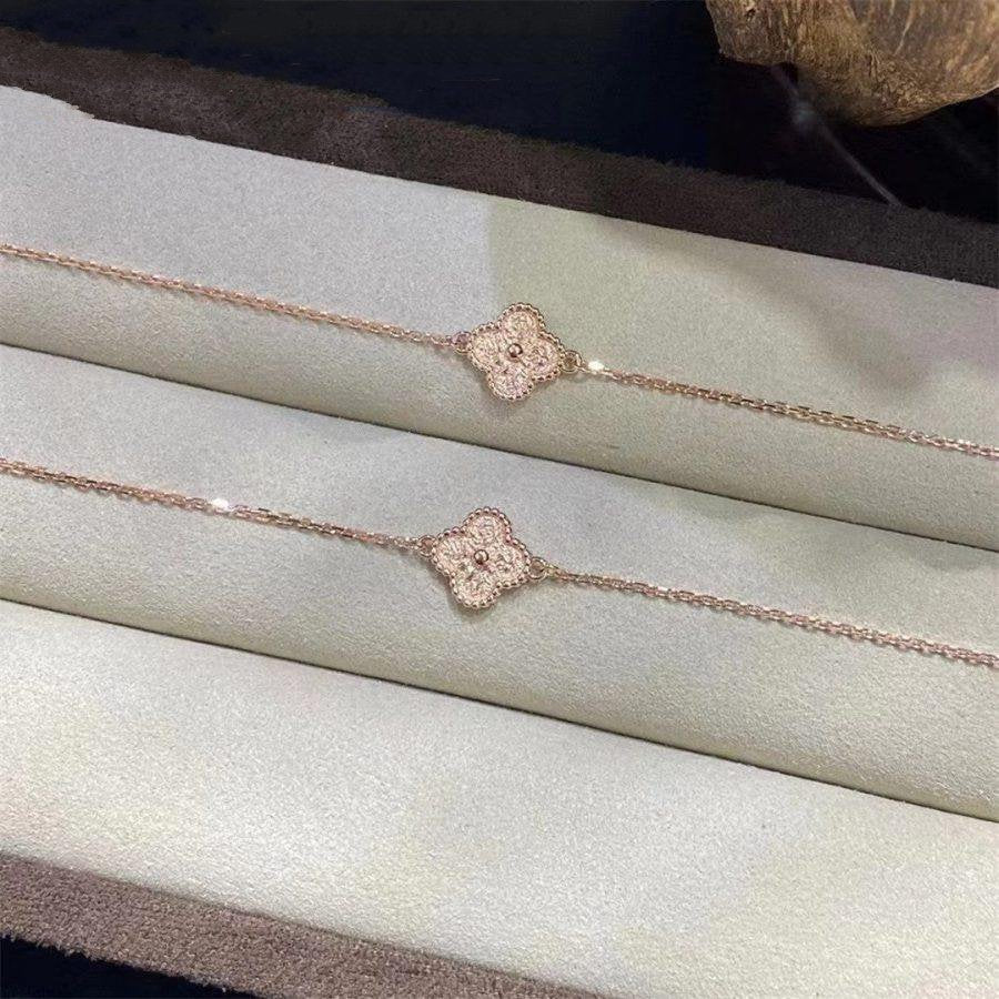 [OAKJURI Jewelry]CLOVER SINGLE FLOWER BRACELET