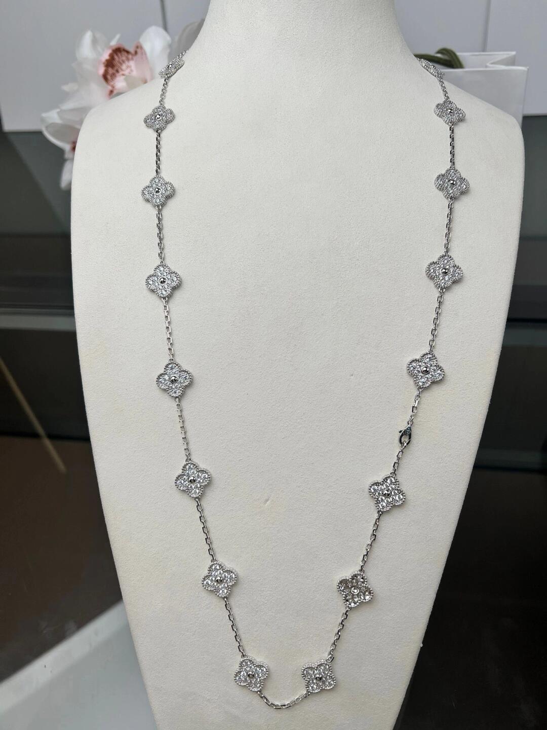 [OAKJURI Jewelry]CLOVER 20 MOTIFS DIAMOND SILVER