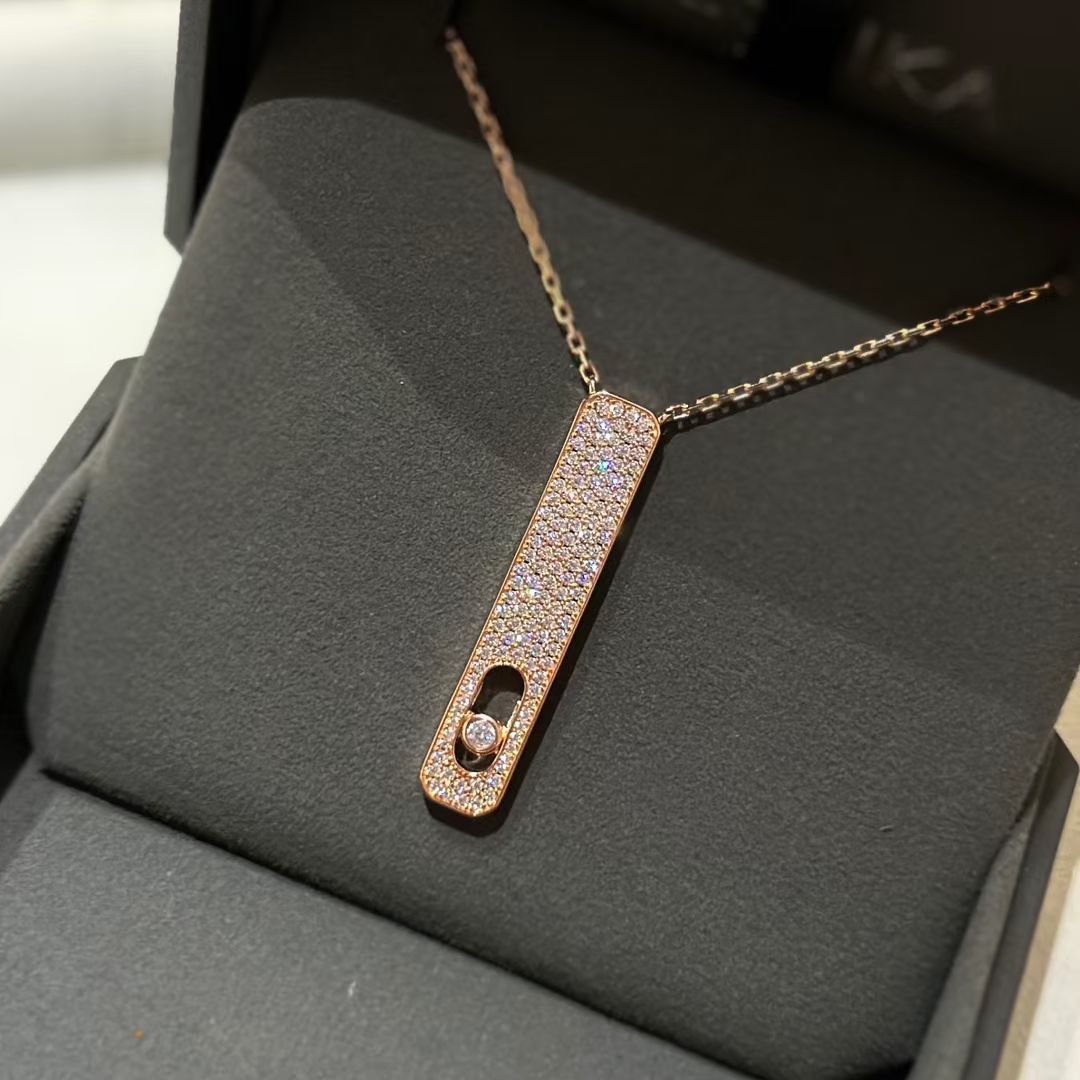 [OAKJURI Jewelry]MY FIRST DIAMOND PAVED NECKLACE
