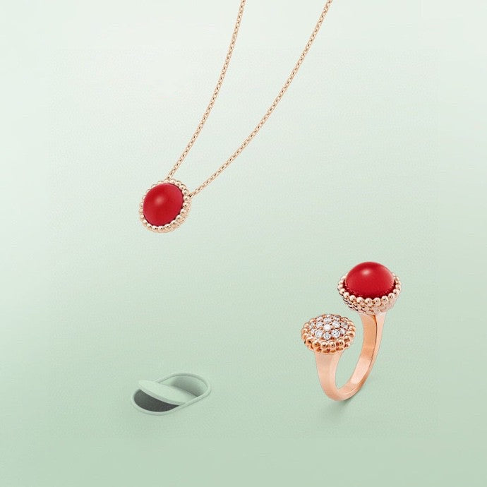 [OAKJURI Jewelry]PERLEE COULEURS DIAMOND ROSE GOLD BETWEEN THE FINGER RING