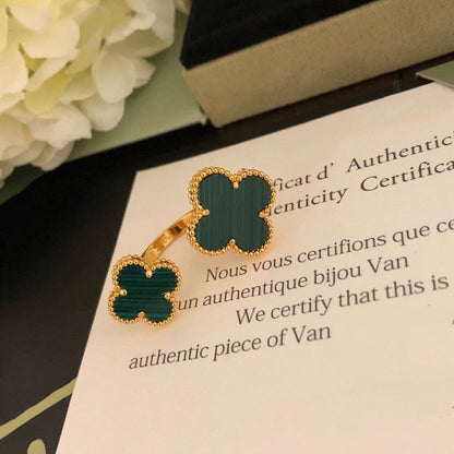 [OAKJURI Jewelry]CLOVER BETWEEN THE FINGER RING