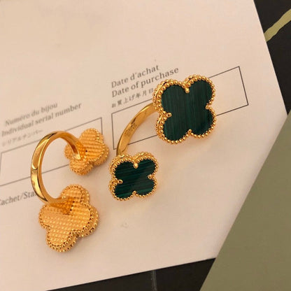 [OAKJURI Jewelry]CLOVER BETWEEN THE FINGER RING