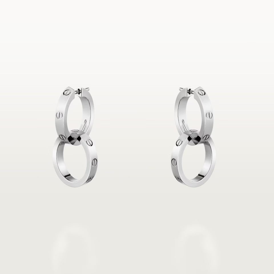 [OAKJURI Jewelry] LOVE 3.3MM DANGLE EARRINGS