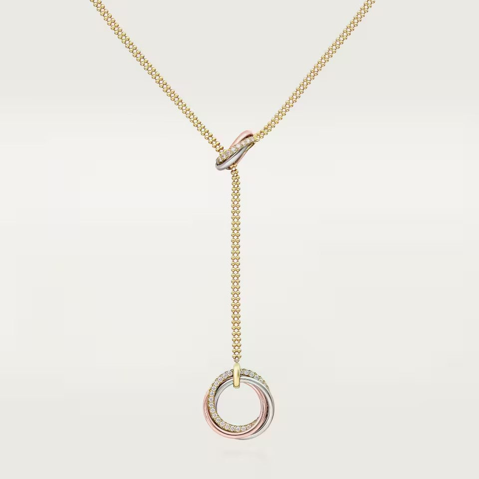 [OAKJURI Jewelry] TRINITY DIAMONDS NECKLACE