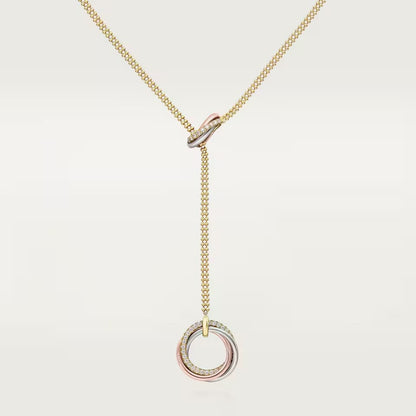 [OAKJURI Jewelry] TRINITY DIAMONDS NECKLACE