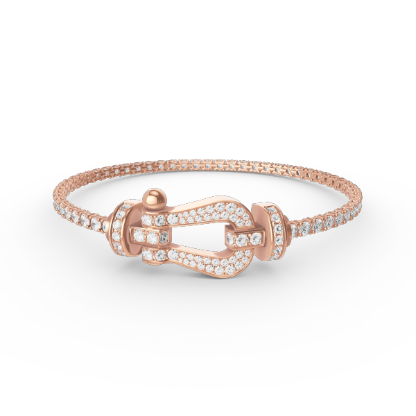 [OAKJURI Jewelry]FORCE  LARGE HORSESHOE FULL DIAMOND TENNIS BRACELET